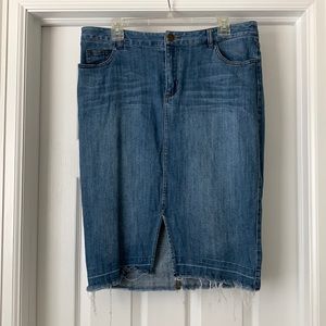 Who what wear jean skirt size 14